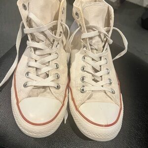 Classic White High-Top Sneakers